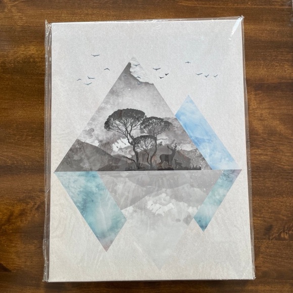 Watercolor Canvas Scenery Deer Pictures‎ Art Decor (3) - Picture 3 of 8